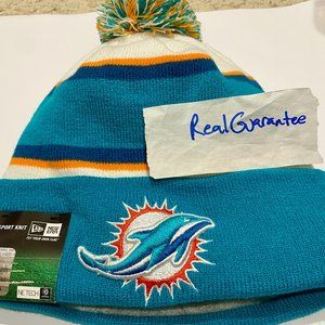RARE Nwt 100% New Era Miami Dolphins 2013 Sport Knit Hat NFL Cap Tua Beanie f